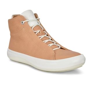 Ecco Kinhin Tan Leather Hightop Sneakers Size 40 (9-9.5)